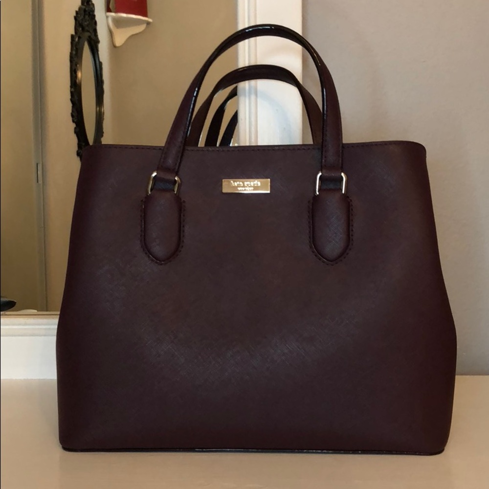 Burgundy, Kate spade bag